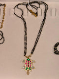 Kundan polki blackbeads