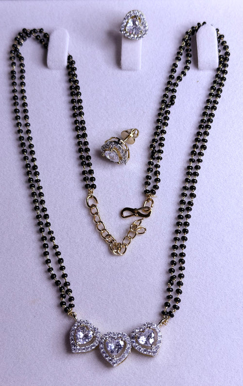 Black beads diamond replica set
