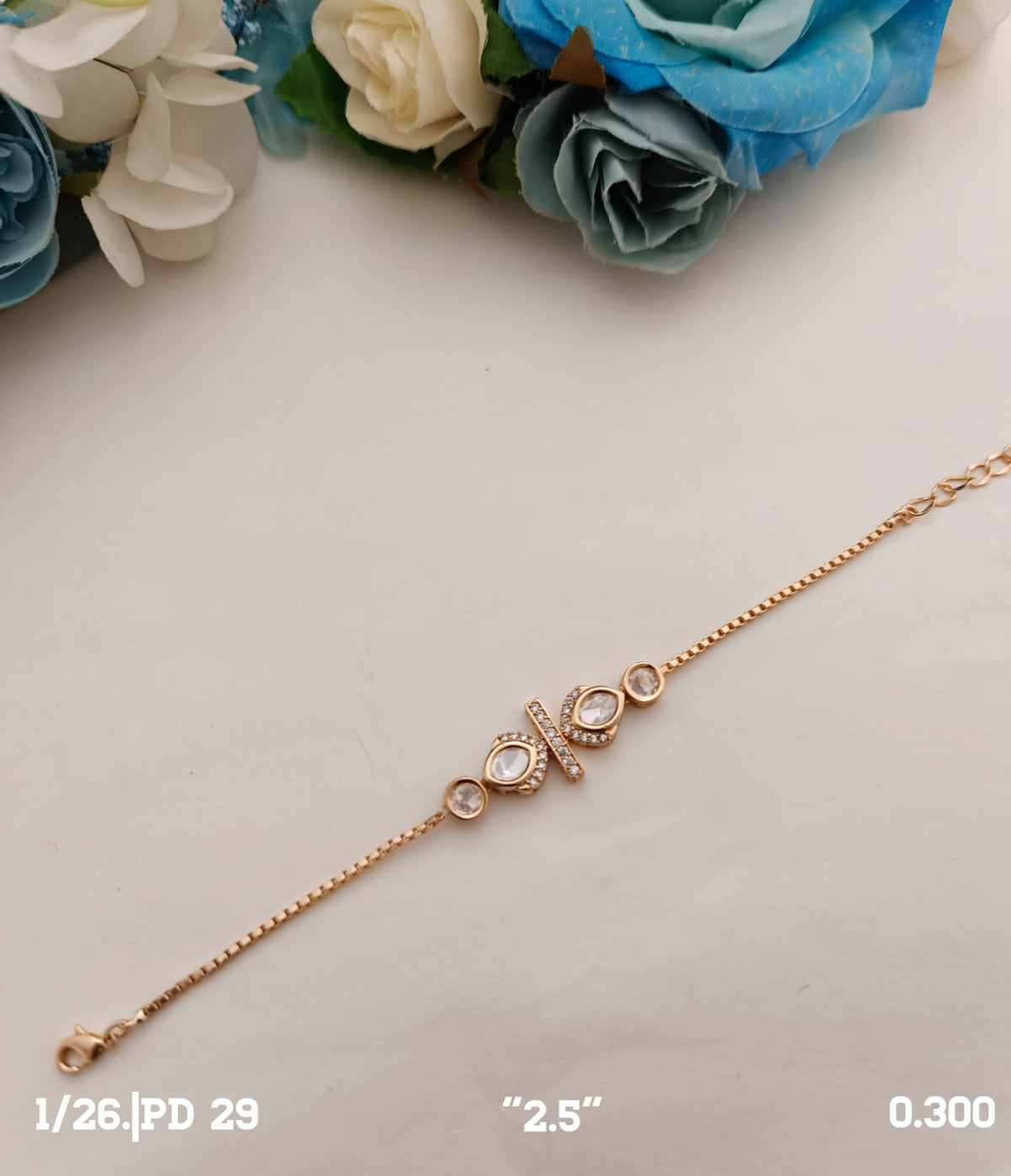 Bracelet Gold with White - PD-29